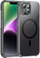Këllëf telefoni Hoco AS6 për iPhone 15 Plus, MagSafe, i tejdukshëm i zi