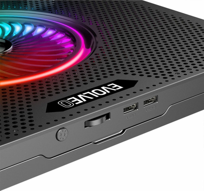 Bazë ftohëse për laptop Evolveo ANIA 16, 5 ventilatorë, deri 17", me ndriçim