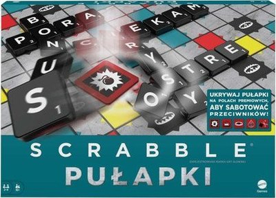 Lojë tavoline Mattel Scrabble Traps, familjare, me fjalë