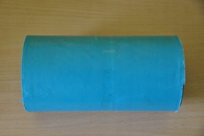 Shirit paralajmtues WEBA me insert metalik, 20 cm, blu