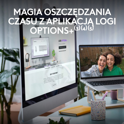Тастатура Logitech Signature Slim MK950 + глувче (920-012491), бела боја