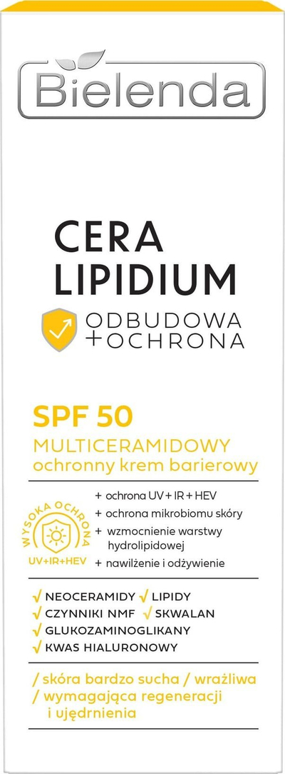 Krem fytyre Bielenda Cera Lipidium Multiceramide, SPF50, 30 ml