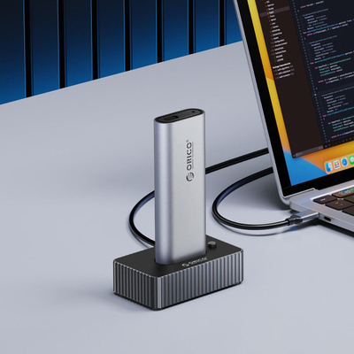 Док станица за SSD Orico IT18C3, M.2 NVMe SATA, USB C 10Gb/s, сива