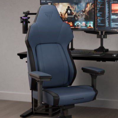 Karrige gaming ThunderX3 CORE Smart, ergonomike, deri 125 kg, blu
