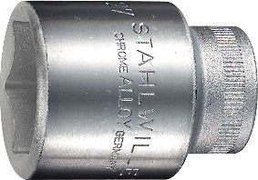 Bit gjashtëkëndësh Stahlwille 52 28, 28 mm, lidhje 1/2", ngjyrë argjendi