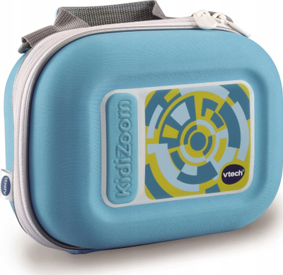 Kuti për kamerë VTech Kidizoom Carry Case, guaskë e fortë, me rrip shpatulle, blu
