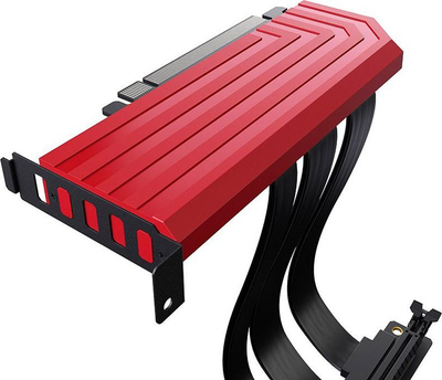 Kabllo Hyte Riser PCIE40 4.0, 20cm, e kuqe