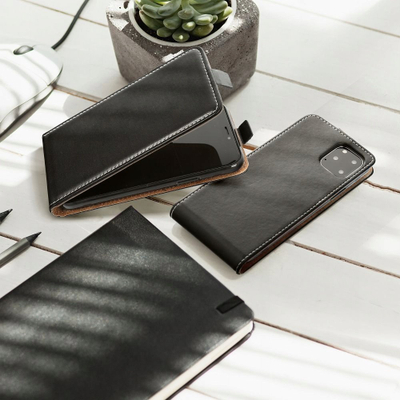 Mbulesë libri OEM Slim Flexi Fresh për Xiaomi Redmi Note 13 4G, me magnet, TPU, e zezë