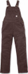 Overalle Carhartt Crawford për goca, stretch canvas, masa XL, kafe e errët
