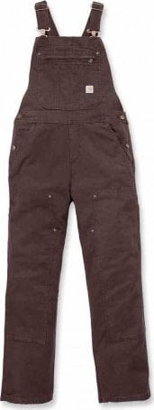 Overalle Carhartt Crawford për goca, stretch canvas, masa XL, kafe e errët