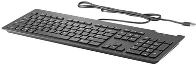 Tastierë HP Slim v2, USB me kabllo, me lexues smartcard, tastierë estoneze, e zezë