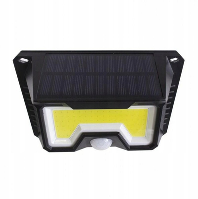 Соларна LED светилка NVOX WMC-WL6018, 156 LED, сензор за движење, црна