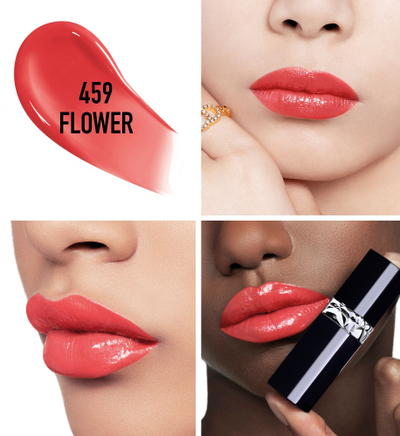 Buzëkuq i lëngshëm Dior Rouge Dior Forever Lacquer, me shkëlqim, transparent