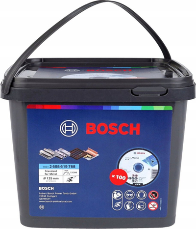 Disk prerës Bosch Metal Cutting, 125mm, paketim 100 copë