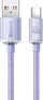Kabllo USB Baseus Crystal Shine, USB-A në USB-C, 1.2 m, 100W, vjollcë