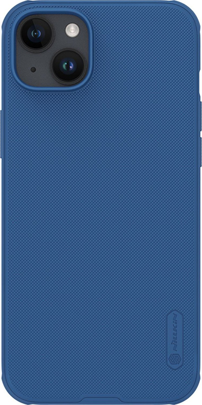 Mbulesë telefoni Nillkin Frosted Shield Pro për iPhone 15 Plus, plastike, blu