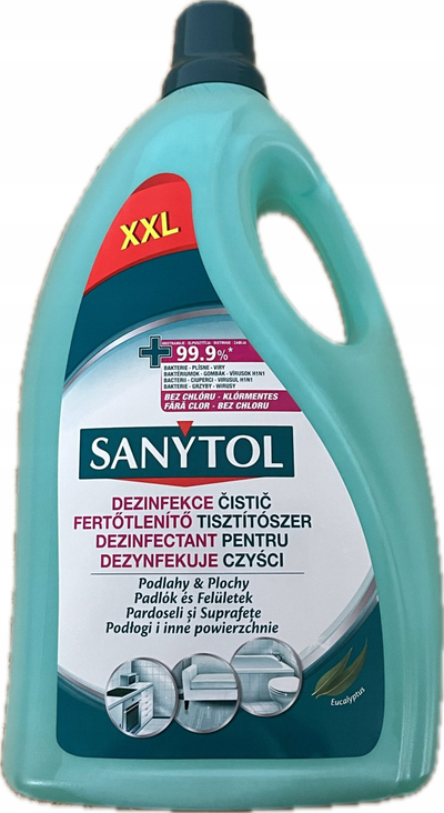 Dezinfektues dyshemeje dhe sipërfaqesh Sanytol Floors and Surfaces, 5L, për pllaka dhe laminat
