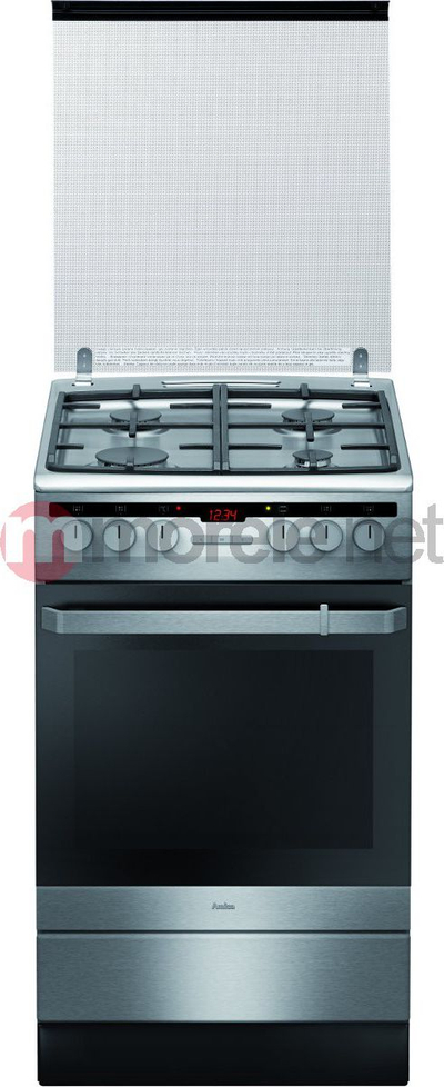 Shporet i pavarur Gorenje 58GE3.43HZpTaDNAQ, 50cm, furrë elektrike me pastrim me avull, pianurë me gaz, inox