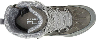 Këpucë mali Merrell Siren 4 Thermo Mid Zip WP W, membranë kundra ujit, taban Vibram, gri
