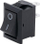 Çelës rocker Volteo Double Pole Micro, 2 pole, i zi