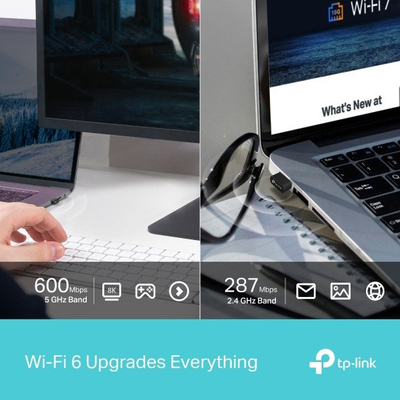 Адаптер Ви-Фи TP-Link Archer TX10UB Nano, AX900, Dual Band, црн