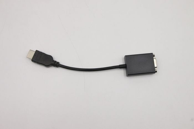 Adapter monitori Lenovo HDMI në VGA, i vogël, i zi