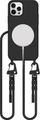 Заштитна маска за телефон Tech Protect Magnecklace MagSafe, за iPhone 12 12 Pro, со ремен, црна
