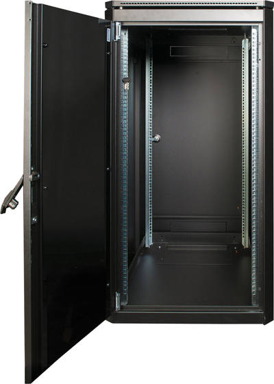 Kabinet rrjeti Lanview RDL22U61BL, 22U, free standing, i zi