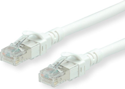 Мрежен кабел Roline Cat6a, 15m, S/FTP, LSZH, бел