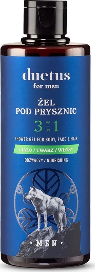 Xhel dushi Duetus Men 3in1, trup fytyrë flokë, 300ml