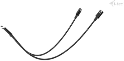 Kabllo USB i-tec C31DUALSPLITTERCBLPD, USB-C në 2x USB-C, 0.3 m, i zi