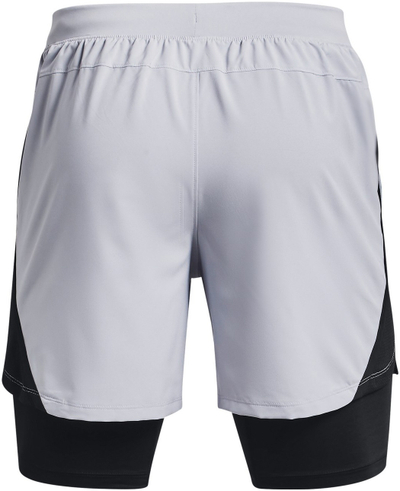 Куси панталони за трчање Under Armour Launch SW 2 in 1, за мажи, сиви