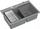 Lavaman kuzhine Quadron Marc 120, 2 vaska, 76x50x22cm, gri argjendtë