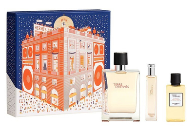 Set dhuratë HERMES Terre D' Hermes - Eau de Toilette 100 ml + xhel dushi 40 ml + Eau de Toilette 15 ml