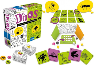Lojë me karta Granna Duos Things and Animals, familjare, edukative