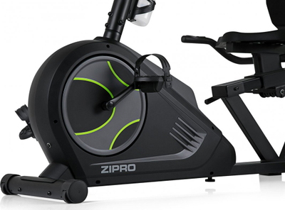 Biçikletë elektro-magnetike Zipro Glow, Iconsole +, e zezë / gjelbër