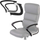 Mbajtëse duarsh Sofotel EG-228, set 2 copë, universale, të zeza