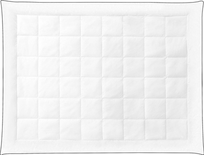 Jorgan gjumi Japara Cotton, teke 155 x 220 cm, pambuk, i bardhë