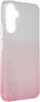 Këllëf silikoni për Samsung Galaxy A34, me glitter që shkëlqen, rozë transparent