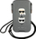 Çantë telefoni Karl Lagerfeld Karl &amp; Choupette Head, deri 6.7", lëkurë eko Saffiano, gri