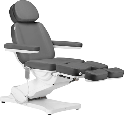 Karrige elektrike kozmetike Sillon Classic, 2 motorë, Pedi, gri