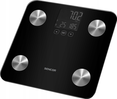 Peshore banjoje Sencor SBS 6026BK, dixhitale, me ekran LCD, e zezë