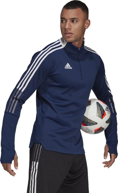 Bluzë sport Adidas Tiro 21 Warm Top M GH4463, AEROREADY, blu e errët