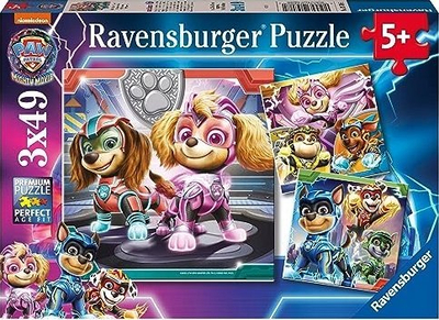 Puzzle Ravensburger Paw Patrol The Mighty Movie, 2x12 copa, për kalamaj 3+