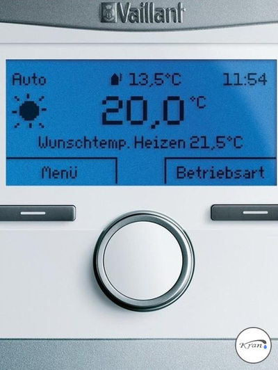 Telekomandë murale Vaillant VR 91, me sensor temperature, për multiMATIC 700, e bardhë
