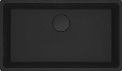 Lavaman kuzhine Franke Black 125.0683.235, Fragranite, 75.3x43.3cm, i zi mat