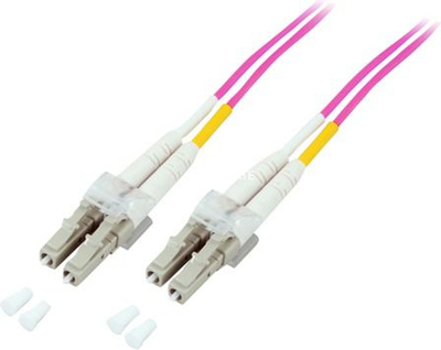 Оптички фиберски кабел Good Connections Alcasa LC LC, OM4 мултимод, 20 m, розова