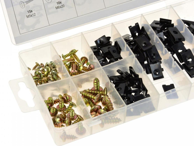 Set vida me rondela 170 copë, madhësi M3 M4 M5 M6, metal