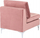 Modul divani EVJA Velvet, 1 vend, metal, rozë