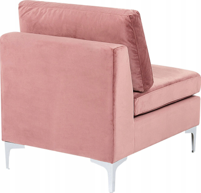 Modul divani EVJA Velvet, 1 vend, metal, rozë